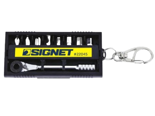 סט ביטים +רצ'ט מיני 9 יחידות SIGNET 022045 