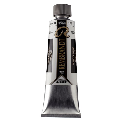 לבן טיטניום גדול צ.שמן רמברנדט 150 מל' Rembrandt Oil Colour Titanium White 