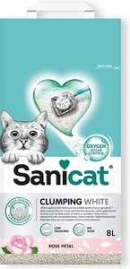 סאני חול מתגבש בניחוח ורדים 8 ליטר Sani Cat Rose 