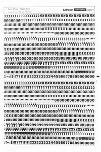 אותיות גרוד Letraset א-ב 6.5 מ"מ HEB-574