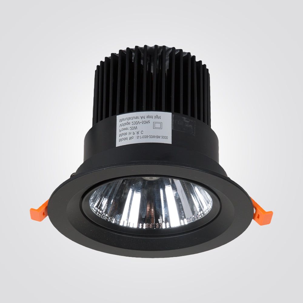 שקוע נועם לד 20W שחור אור חם 3000K