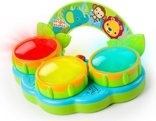 BRIGHT STARTS-מערכת תופים אורקולית ספארי חיות 2 מצבי הפעולה