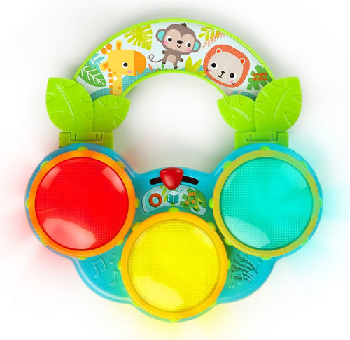 BRIGHT STARTS-מערכת תופים אורקולית ספארי חיות 2 מצבי הפעולה