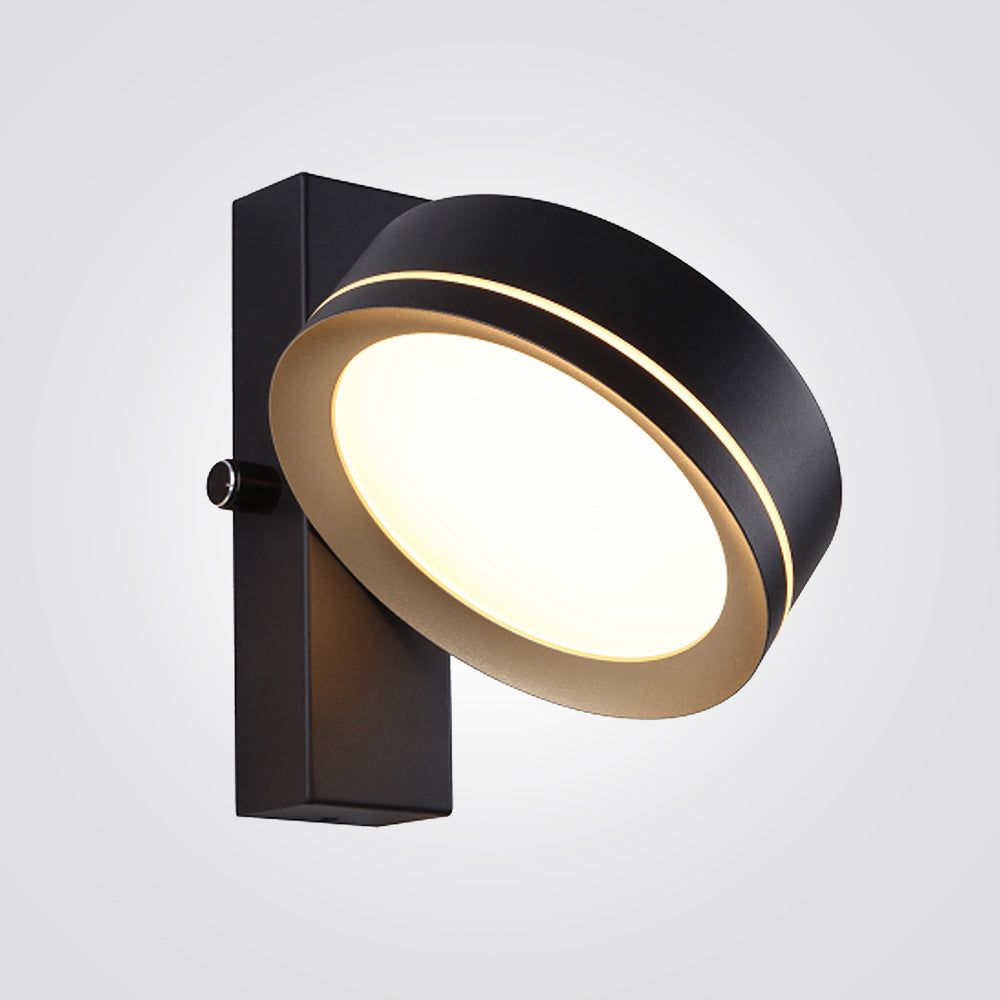 מנורת קיר וקטרה  שחור+ זהב  10W
