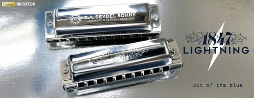 מפוחית בלוז מקצועית wilde rock tuning SEYDEL LIGHTNING 1847 