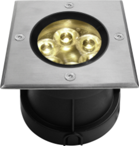שקוע רצפתי לד מרובע 6W 230V 2700K IP65 30°