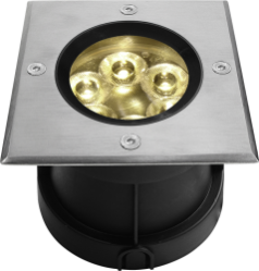 שקוע רצפתי לד מרובע 6W 230V 2700K IP65 30°