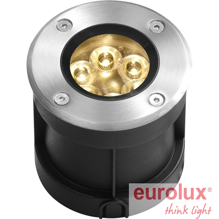 שקוע רצפתי לד עגול 6W 230V 2700K IP65 30°