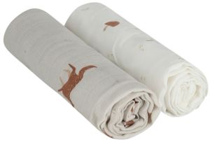 זוג חיתולי תינוק 70% סיבי במבוק ו 30% כותנה - בז