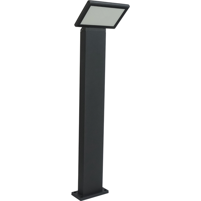 עמוד גינה 80 ס"מ 20W מוגנת IP54 גוף אפור 2700K