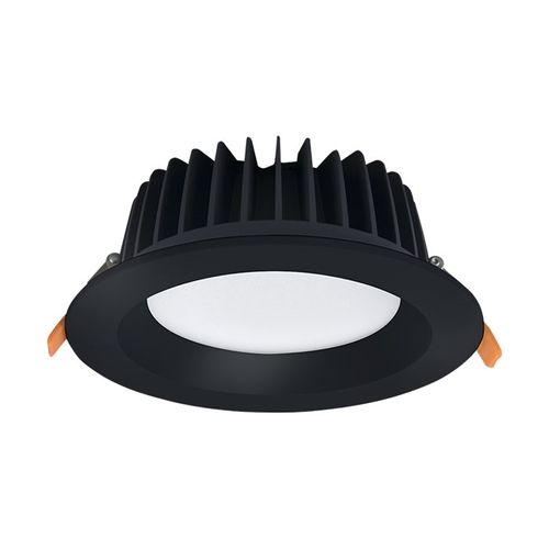 שקוע מקצועי 28W עגול שחור IP44 Ø190 אור קר