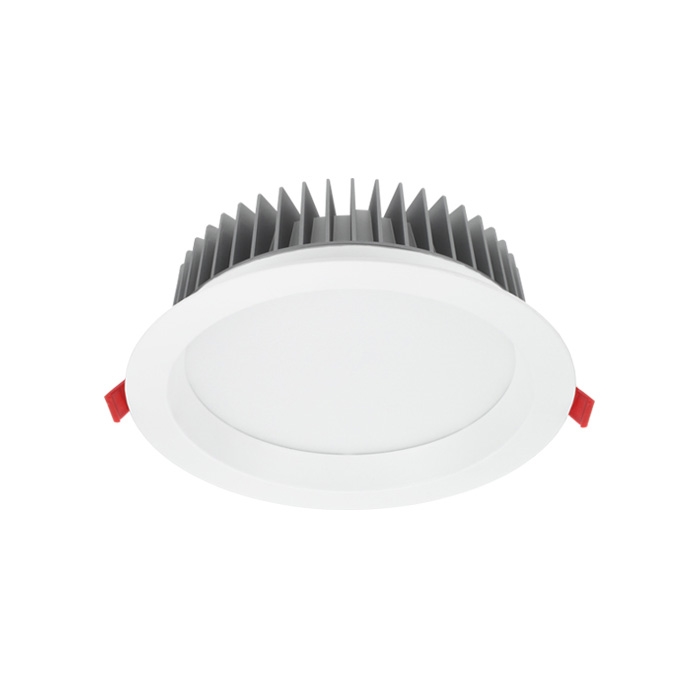 שקוע מקצועי 28W עגול שחור IP44 Ø190 אור חם