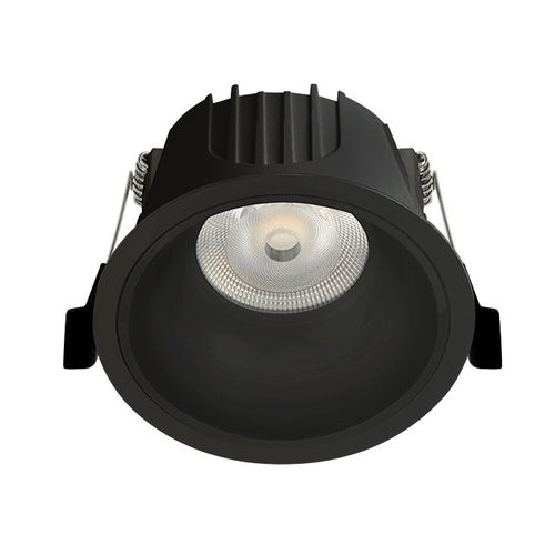 שקוע תקרה מקצועי שחור מוגן מים IP44 עגול 3000K 22W