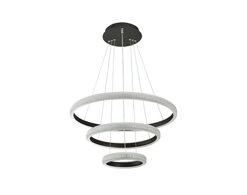 קרינבל שלישיה שחור תלוי LED 80W אור קר 4000K