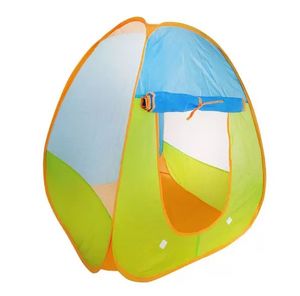 אוהל מתקפל לילדים כולל 20 כדורי משחק צבעונים למשחקי דמיון - כחול