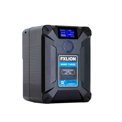 סוללת ליתיום FXLION NANO THREE V-Mount
