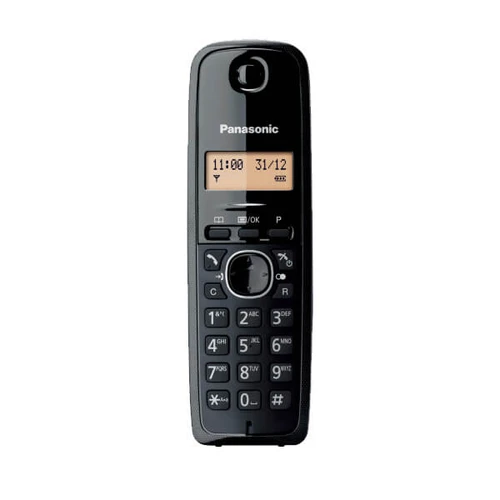 טלפון אלחוטי Panasonic KXTG1611 פנסוניק - צבע שחור