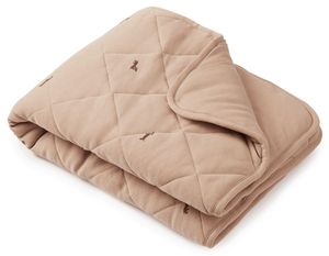 שמיכת תינוק קווילט רב עונתית עם מילוי 100% כותנה 80x80 ס"מ - כלב תחש