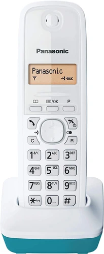טלפון אלחוטי Panasonic KXTG1611 פנסוניק - צבע כחול/לבן