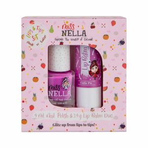 דואו שפתון + לק Cutie Pie & Blueberry Smoothie MISS NELLA