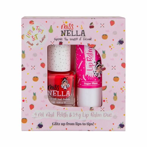 דואו שפתון + לק Sugar Plum & Tickle Me Pink
