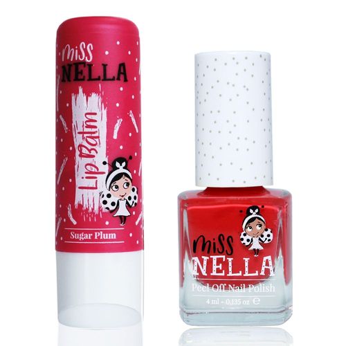 דואו שפתון + לק Sugar Plum & Tickle Me Pink