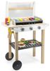 עמדת גריל / ברביקיו / מנגל מעץ למשחקי דמיון עם 47 אביזרי משחק