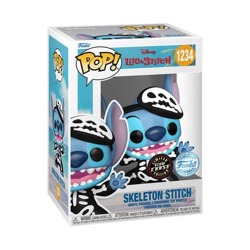 בובת פופ: (CHASE - Limited Edition) Skeleton Stitch - סטיץ' שלד זוהר בחושך