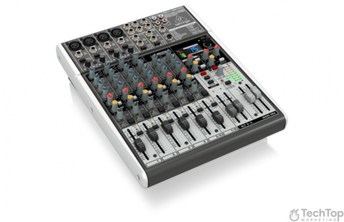 מיקסר 12 ערוצים X1204USB הכולל קומפרסור לערוצי המיקרופון, מולטי אפקט וחיבור למחשב מבית Behringer