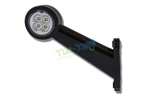 פנס צד נוסע מיקרופון ארוך LED בסיס פלסטיק