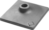 פלטת הידוק 120X120  ,  כניסה SDS MAX  לפטיש חציבה BOSCH