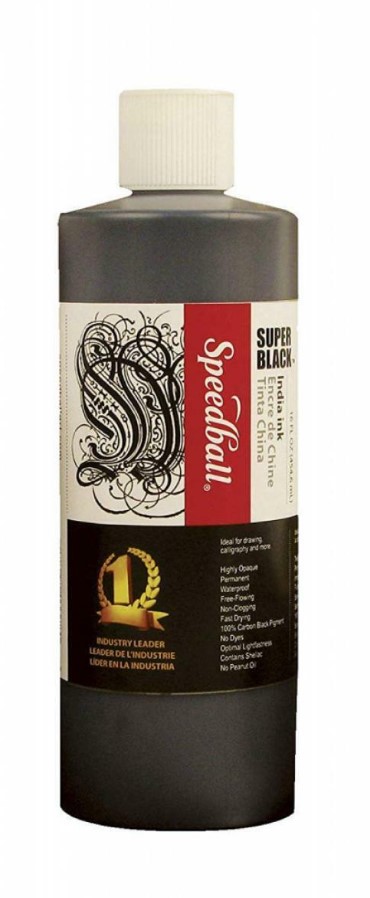 דיו שחור Indian ink לציור וקליגרפיה (454.6 מ"ל)