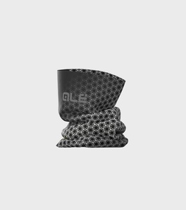חם צוואר TUBULAR HEADGEAR שחור-אפור דק אלסטי מחמם ומנדף