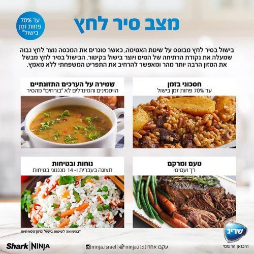 סיר לחץ חכם 17 ב-1 מבית NINJA חכם LID OL753