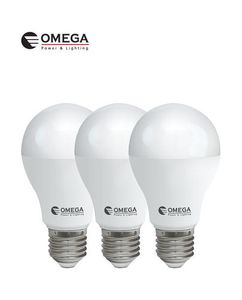 שלישיית נורות לד אור חם OMEGA 15W E27
