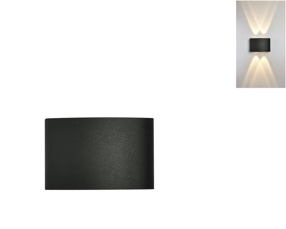 אגם אלומה *4 שחור LED מוגן מים