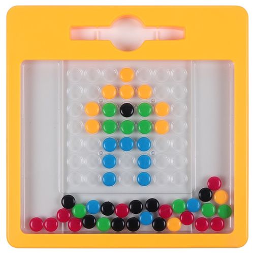 משחק לוח כפתורים מגנטי MAG PAD עם עט ו 7 כרטיסיות דו-צדדיות