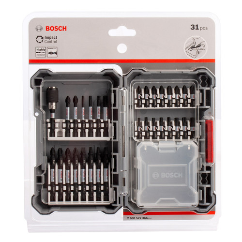 סט ביטים ובוקסות 31 חלקים IMPACT CONTROL  חלקים מקצועיים  BOSCH