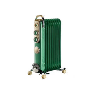 רדיאטור 9 צלעות בעיצוב רטרו דגם CH9009G CHROMEX בצבע ירוק