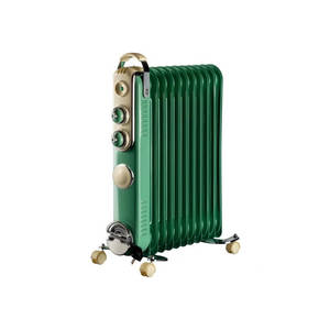 רדיאטור 11 צלעות בעיצוב רטרו דגם CH9011G CHROMEX בצבע ירוק