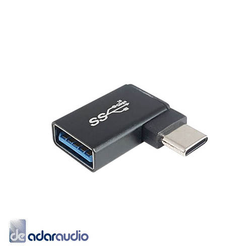 מתאם OTG בצורת ר מ- USB C זכר ל-UAB3.0 A נקבה