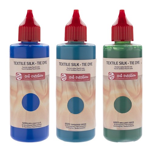 ערכת טאי דאי TIE DYE ב-3 גוונים (כחול, טורקיז וירוק)