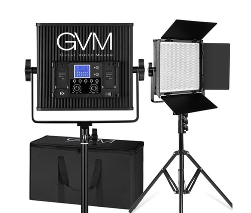 קיט 2 פנסי לד GVM 896S Bi-Color