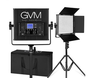 קיט 2 פנסי לד GVM 896S Bi-Color