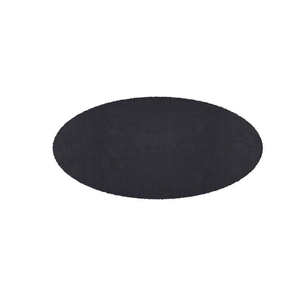 שטיח לאמבטיה 110x60 ס"מ Cony Oval - שחור