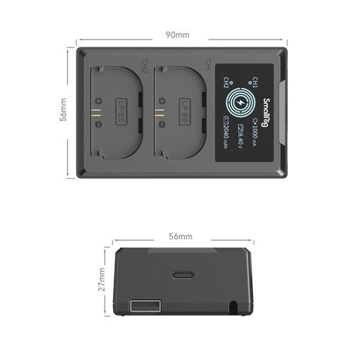 מטען סוללות SmallRig LP-E6NH  4084