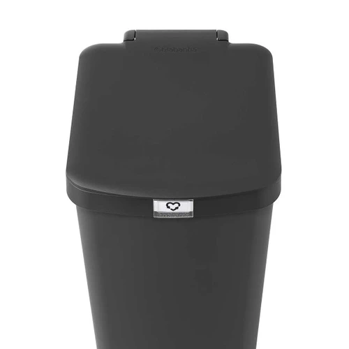פח הפרדה StepUp פדל 40 ליטר פלסטיק, אפור כהה Brabantia