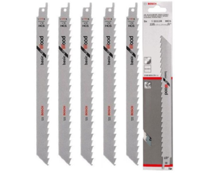 סט 5 להבים לעץ S1111K למשור חרב 175 מ"מ BOSCH