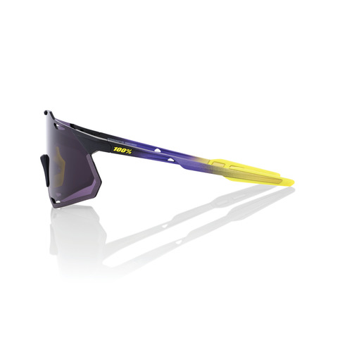 משקפי שמש לרכיבת אופניים סגול / צהוב  - 100% HYPERCRAFT XS