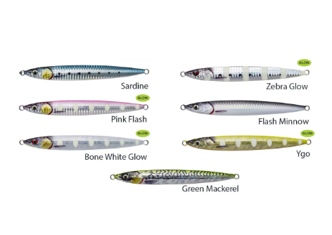  ג'יגים לדיג 60 גרם Savage Gear 3D SLIM JIG MINNOW  כולל קרסים (אסיסטים)!